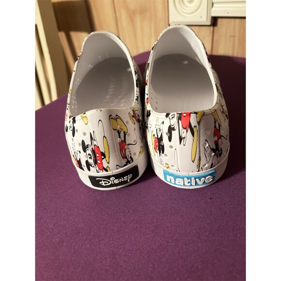 Native Shoes Jefferson Disney Mickey Mouse Print Slip-On Shoes White - Picture 4 of 6